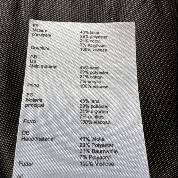 NWT Maje Jazara Snow Leopard Wool Mini Skirt Size 36 - Picture 13 of 15